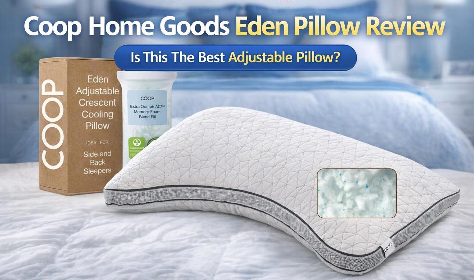 Coop Home Goods Eden Pillow Review
