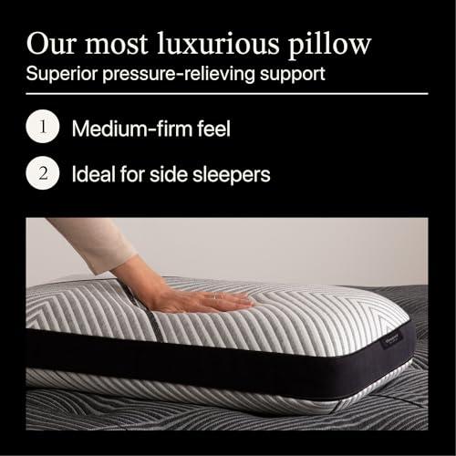 Beautyrest Black Luxury Foam Pillow - Queen Size - Medium Firm Feel - Containing Breathable and Pressure Relieving Premium Memory Foam That Utilizes Plant Based Cooling Technology